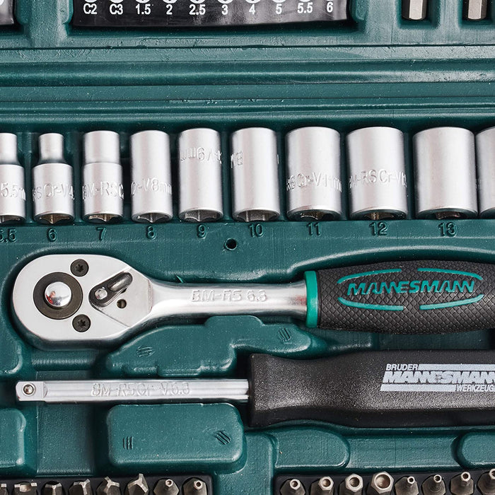 Brüder Mannesmann 130-tlg. Steckschlüssel- und Bitsatz