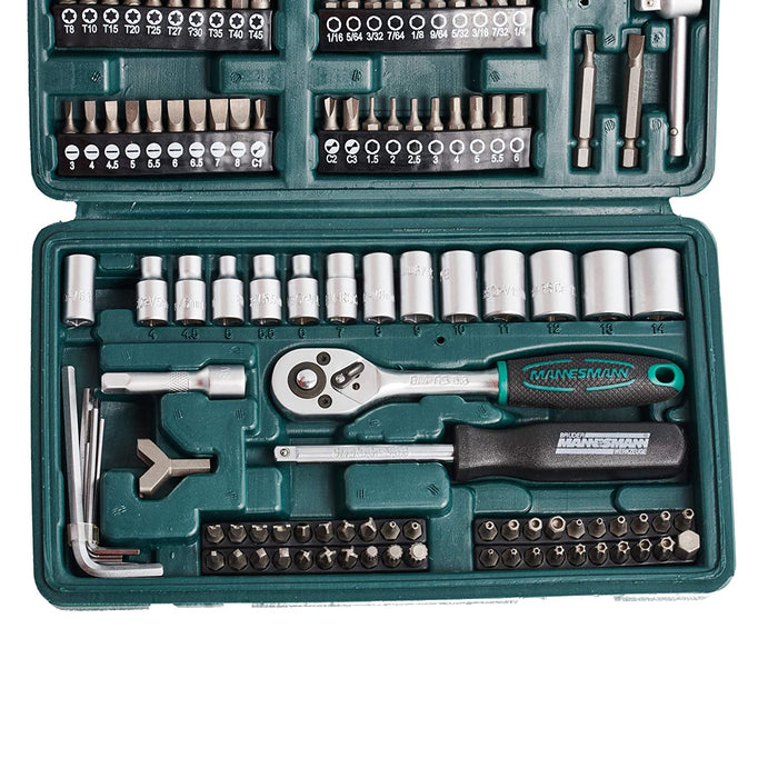 Brüder Mannesmann 130-tlg. Steckschlüssel- und Bitsatz