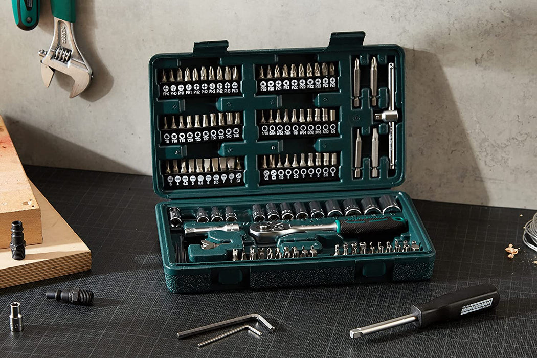 Brüder Mannesmann 130-tlg. Steckschlüssel- und Bitsatz