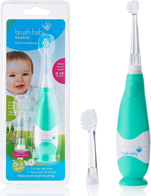 Elektrische Zahnbürste für Kleinkinder und Kleinkinder im Alter von 0-3 Jahren - Smarter LED-Timer und sanfte Vibration sorgen