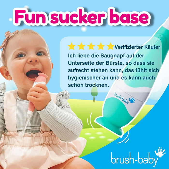 Elektrische Zahnbürste für Kleinkinder und Kleinkinder im Alter von 0-3 Jahren - Smarter LED-Timer und sanfte Vibration sorgen