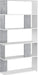 Bücherregal 159x80x24cm Standregal mit 5 Ablageflächen Regal Weiß Betonoptik