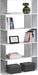 Bücherregal 159x80x24cm Standregal mit 5 Ablageflächen Regal Weiß Betonoptik