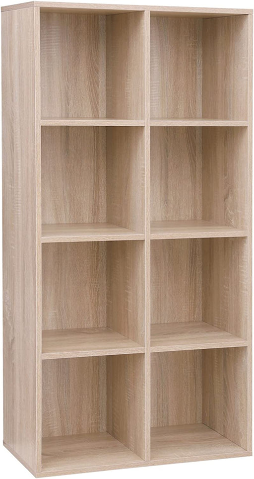 Bücherregal, Bücherschrank, mit 8 Fächern, Standregal, Büroregal, freistehend, als Dekoration, für Büro, Wohnzimmer, Schlafzimmer, Kinderzimmer