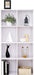 Bücherregal, Bücherschrank, mit 8 Fächern, Standregal, Büroregal, freistehend, als Dekoration, für Büro, Wohnzimmer, Schlafzimmer, Kinderzimmer, weiß