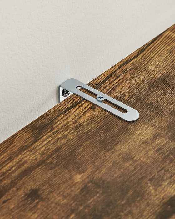 Bücherregal, Leiterregal, Standregal mit 4 Ebenen, Gestell aus Bambus, einfache Montage, für Wohnzimmer, Schlafzimmer, Küche, vintagebraun-schwarz