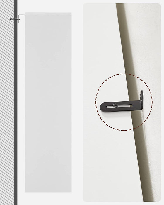 Bücherregal, Standregal, mit 4 Fächern, höhenverstellbare Ablagen, für Wohnzimmer, Arbeitszimmer, Kinderzimmer, Büro, als Raumteiler, weiß