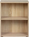 Bücherregal mit 2 Ebenen aus Laminat in Eichenoptik, 60 x 30 x 75 cm