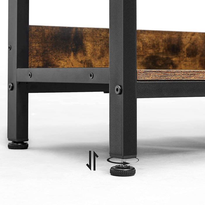 Bücherregal mit 6 Fächern, Standregal, Aufbewahrungsregal, Fernsehtisch, Konsolentisch, Büro, Wohnzimmer, Schlafzimmer, 33 x 120 x 80 cm