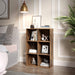 Bücherschrank, Bücherregal, mit 6 Fächern, Büroregal, Würfelregal, Standregal, für Wohnzimmer, Schlafzimmer, Büro, Kinderzimmer, vintagebraun