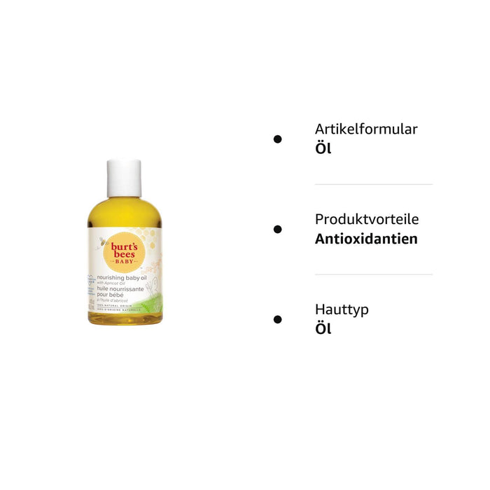 Baby Pflegendes Babyöl, 100 Prozent Natürliche Babyhautpflege, 115 ml Flasche