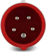 CEE-Stecker, 400V, 5-polig, 3Ph + N + PE, wasserdicht IP44, rot