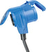 Camping CEE-Adapterleitung Caravan, 230V/16A CEE-Stecker & Schutzkontaktkupplung – IP44 Kfz-Zubehör – 3-polige 1,5m Leitung Schutzkontakt Stecker – Made in Germany – Schwarz/Blau