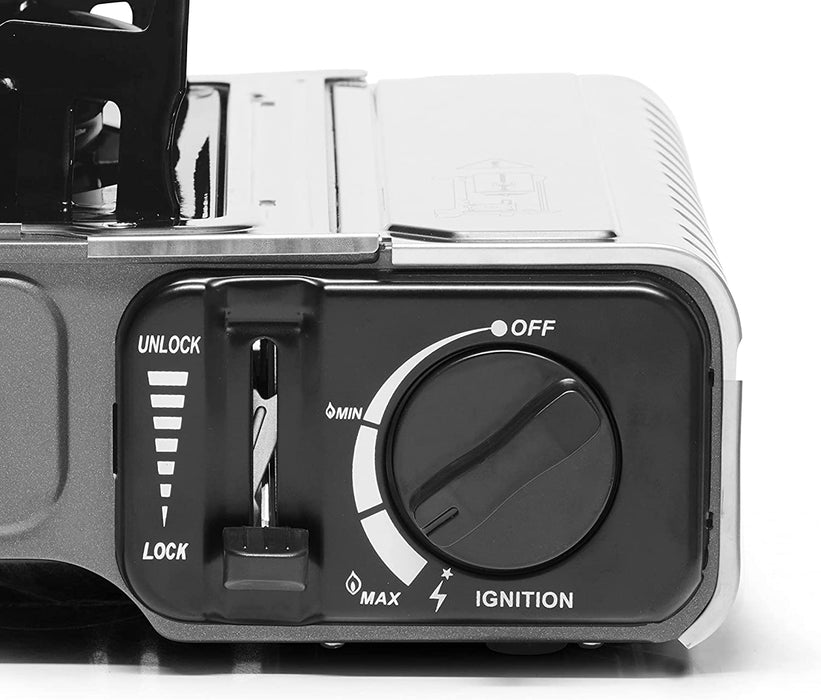 Campingaz Camp Bistro DLX kompakter Outdoor Gas-/ Gaskartuschen-/ CampingKocher Camp Bistro DLX, 1 flammig, 2.200 Watt, mit Überhitzungsschutz 