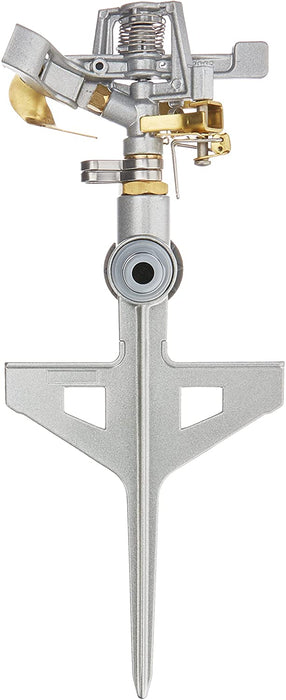 Pulsationssprenger, Rasensprenger, Impulsprenger LUX zur Bewässerung Flächen bis 530 m², massiv aus Metall, Kreisregner 360°, 52-160