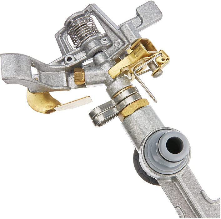 Pulsationssprenger, Rasensprenger, Impulsprenger LUX zur Bewässerung Flächen bis 530 m², massiv aus Metall, Kreisregner 360°, 52-160