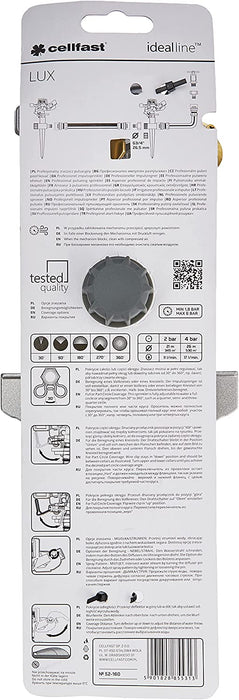 Pulsationssprenger, Rasensprenger, Impulsprenger LUX zur Bewässerung Flächen bis 530 m², massiv aus Metall, Kreisregner 360°, 52-160