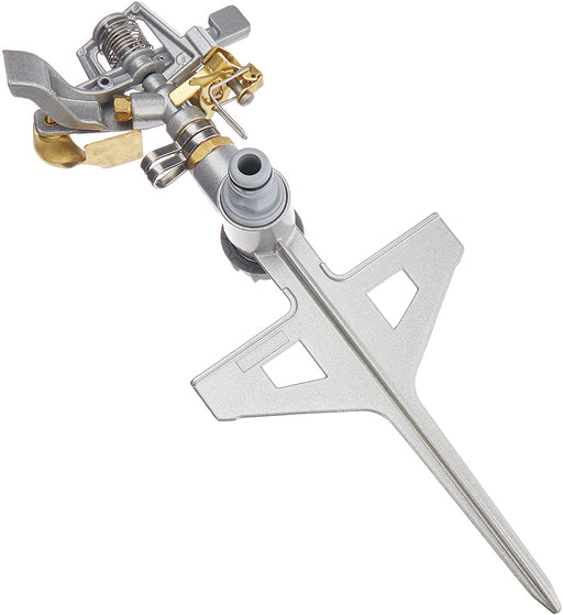 Pulsationssprenger, Rasensprenger, Impulsprenger LUX zur Bewässerung Flächen bis 530 m², massiv aus Metall, Kreisregner 360°, 52-160