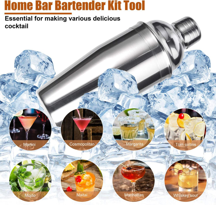 Cocktail Shaker Set,Esmula 750ML 12 Teiliges Edelstahl Barkeeper Kit Professionelles Martini Mixing Bartending Kit Kombination, Home Stylish Bar Tool