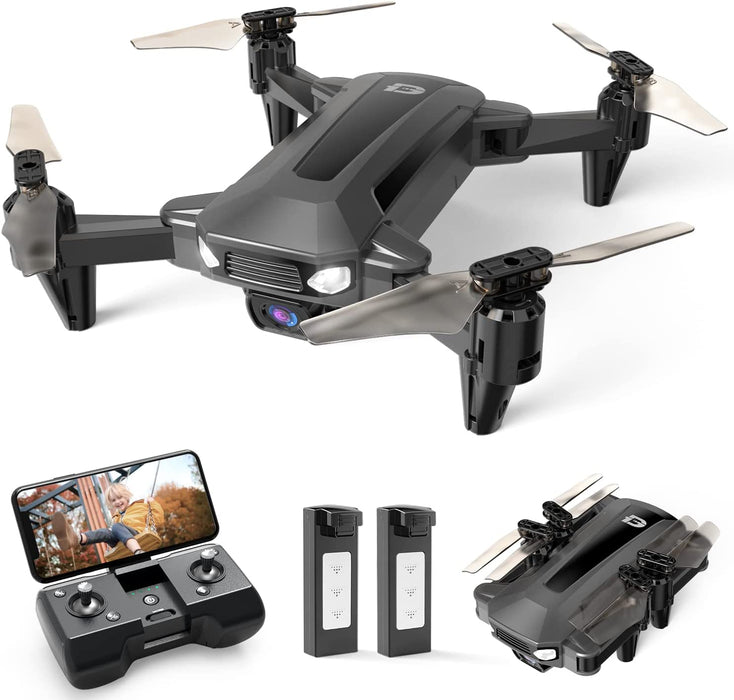 D40 Faltbare Drohne mit 1080P Kamera für Kinder, RC Mini Drone mit 2 Batterien lange Flugzeit,FPV Live Übertragung,App Steuerung für Anfänger