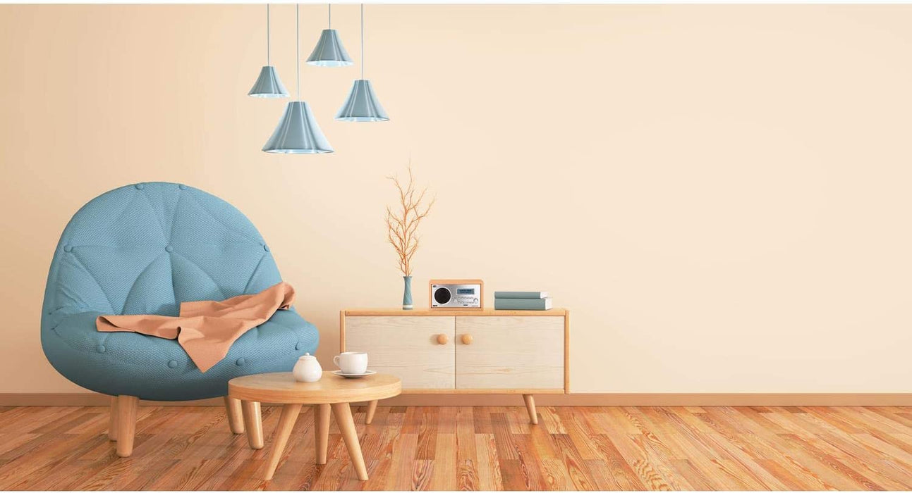 DABMAN 30 Digitalradio (DAB+/DAB/UKW, Aux In, inkl. Netzteil), Farbe:Holzoptik Buche