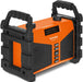 DAB+ Baustellenradio (DAB+, DAB, UKW, USB, AUX in, Bluetooth, leistungsstarker Akku, Favoritenspeicher, 2 x 6 Watt Stereo-Lautsprecher) orange