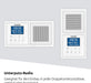 DAB+ Unterputzradio zur Anbringung in jeder Doppel Unterputzdose (DAB, UKW, Bluetooth-Empfang, dimmbares LCD-Display, Wecker, Sleeptimer