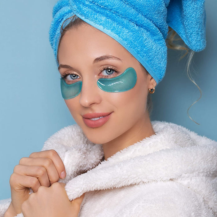 DEEP HYDRATION EYE PAD MASK, feuchtigkeitsspendende Augenpads mit Aloe Vera, Hyaluron und Vitamin E gegen trockene und spröde Haut, für eine optimal durchfeuchtete Augenpartie, 1x 2 Stück