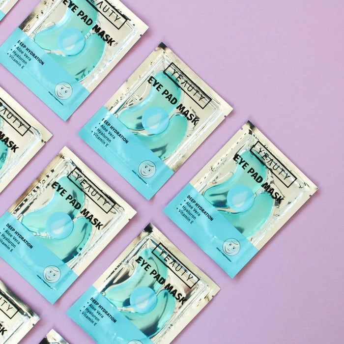 DEEP HYDRATION EYE PAD MASK, feuchtigkeitsspendende Augenpads mit Aloe Vera, Hyaluron und Vitamin E gegen trockene und spröde Haut, für eine optimal durchfeuchtete Augenpartie, 1x 2 Stück
