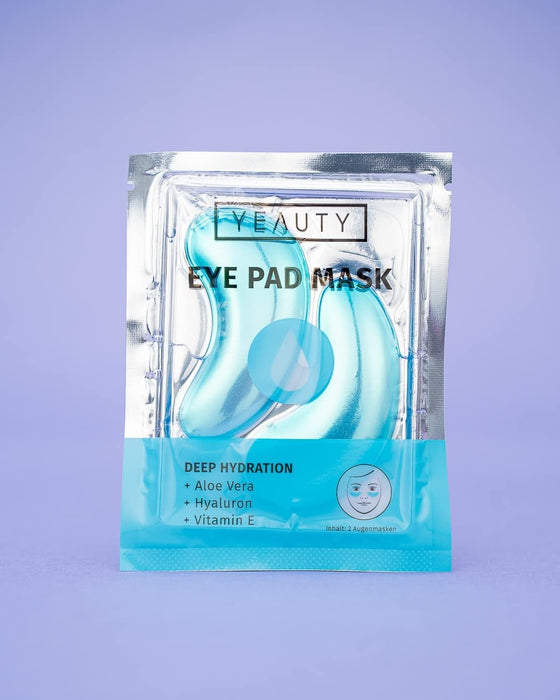 DEEP HYDRATION EYE PAD MASK, feuchtigkeitsspendende Augenpads mit Aloe Vera, Hyaluron und Vitamin E gegen trockene und spröde Haut, für eine optimal durchfeuchtete Augenpartie, 1x 2 Stück