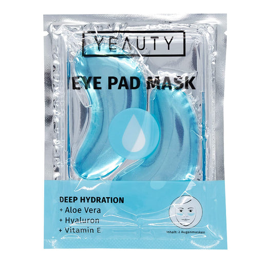 DEEP HYDRATION EYE PAD MASK, feuchtigkeitsspendende Augenpads mit Aloe Vera, Hyaluron und Vitamin E gegen trockene und spröde Haut, für eine optimal durchfeuchtete Augenpartie, 1x 2 Stück