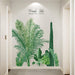 DIY Tropische Pflanzen Wandtattoo Wandaufkleber, Grüne Pflanze Blätter Schildkrötenblatt Wandsticker Wanddeko für Wohnzimmer Schlafzimmer Flur 