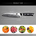 Damast Santokumesser Kochmesser 67 Schichten Damastmesser Messer mit G10 Griff - PRO Series