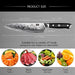 Damastmesser Kochmesser 67 Schichten Damaststahl Küchenmesser mit G10 Griff 20CM - PRO Series