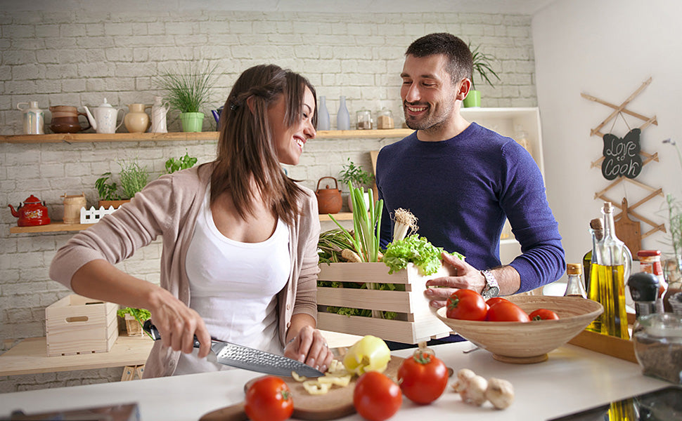 Damastmesser Kochmesser 67 Schichten Damaststahl Küchenmesser mit G10 Griff 20CM - PRO Series