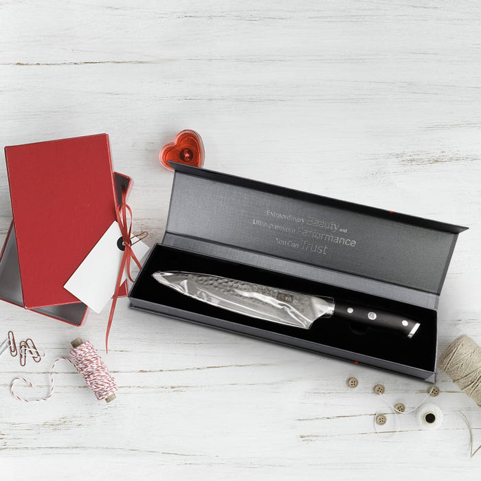 Damastmesser Kochmesser 67 Schichten Damaststahl Küchenmesser mit G10 Griff 20CM - PRO Series