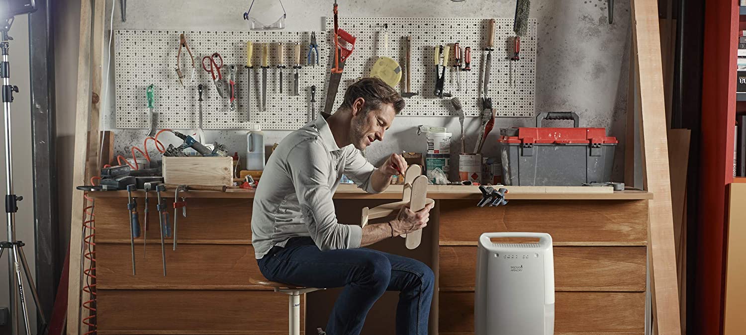 De'Longhi Luftentfeuchter Tasciugo Ariadry – mobiler und leiser Raumentfeuchter bis 45 m³, elektrischer Entfeuchter mit Wäsche-Funktion