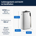 De'Longhi Pinguino PAC EL98 ECO Silent, Mobile Klimaanlage mit EcoRealFeel-Technologie für Räume bis zu 100 m³