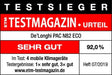 De'Longhi Pinguino PAC N82, Mobile Klimaanlage für Räume bis zu 80 m³, 9.400 BTU/h, 2,4 kW, 63 dB, Entfeuchtungsfunktion, Energieeffizienzklasse A, 12h-Timer, Weiß