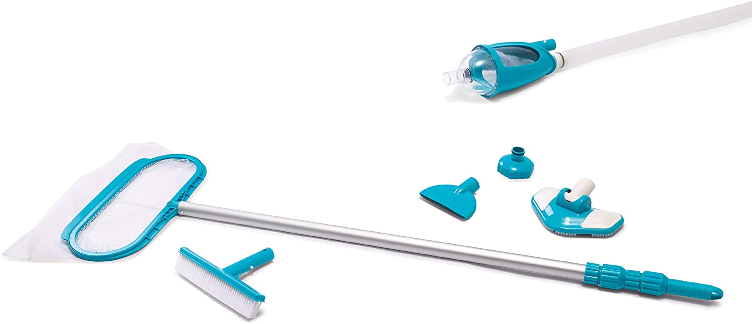 Deluxe Pool Maintenance Kit - Poolzubehör - Pool Reinigungsset - 5-teilig, Mehrfarbig