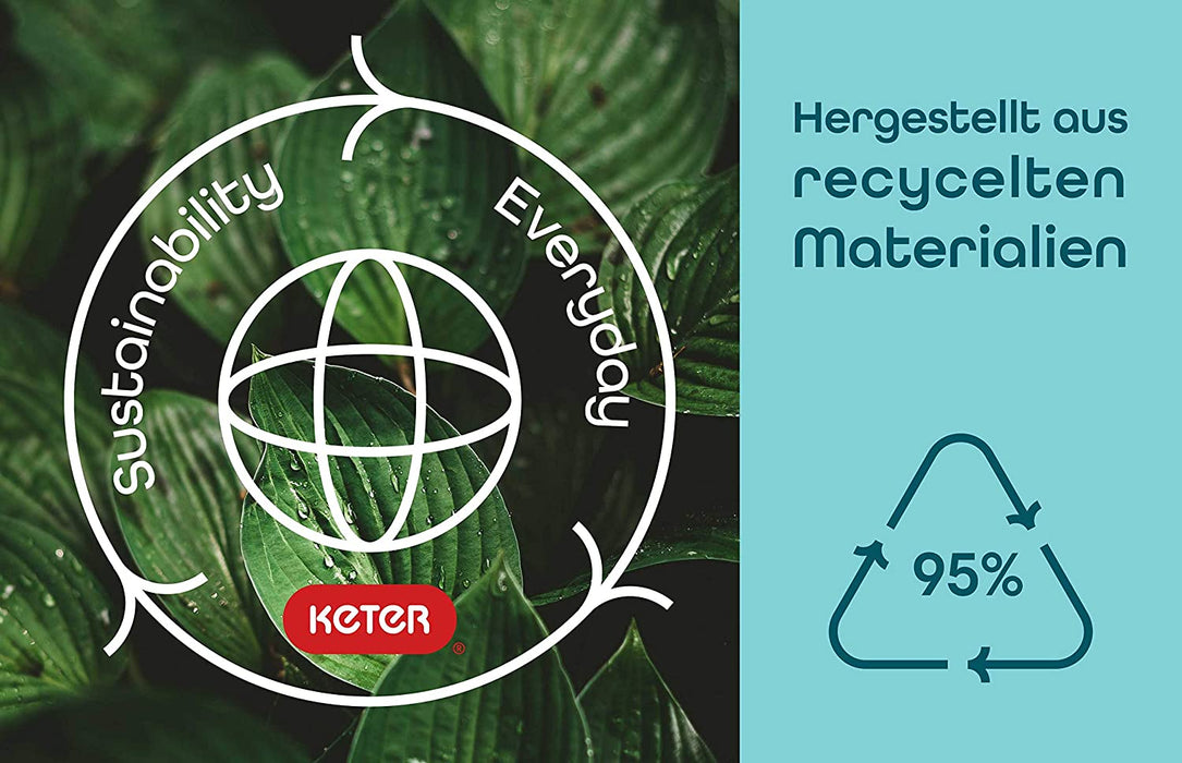 Deluxe Sonnenliege für Garten, Terrasse & Balkon mit verstellbarem Kopfteil, cappuccino, inkl. Auflage, Gartenliege aus Kunststoff, flache Rattanoptik