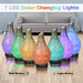 120ml Aroma Diffuser Glas ätherisches Öl Diffusor Luftbefeuchter 7 Farben LED mit 4 Timer-Einstellung