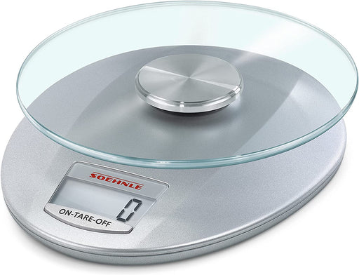 Digitale Küchenwaage Roma mit 5 Kilo Tragkraft und 1-g-Wiegepräzision, Waage mit praktischer Zuwiegefunktion (TARA), elegante Waage für die Küche