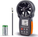 Digitaler Anemometer Handheld Windmesser Wind Speed Meter Gauge,Präzise Messung der Windgeschwindigkeit (CFM) mit MAX/MIN/AVG