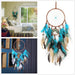 Dreamcatcher Handgefertigt Traumfänger Feder Traumfänger Traumfänger Klein Dream Catchers für Wandbehang Wohnkultur Ornamente Handwerk Dekoration (70) (Moon)