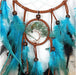 Dreamcatcher Handgefertigt Traumfänger Feder Traumfänger Traumfänger Klein Dream Catchers für Wandbehang Wohnkultur Ornamente Handwerk Dekoration (70) (Moon)