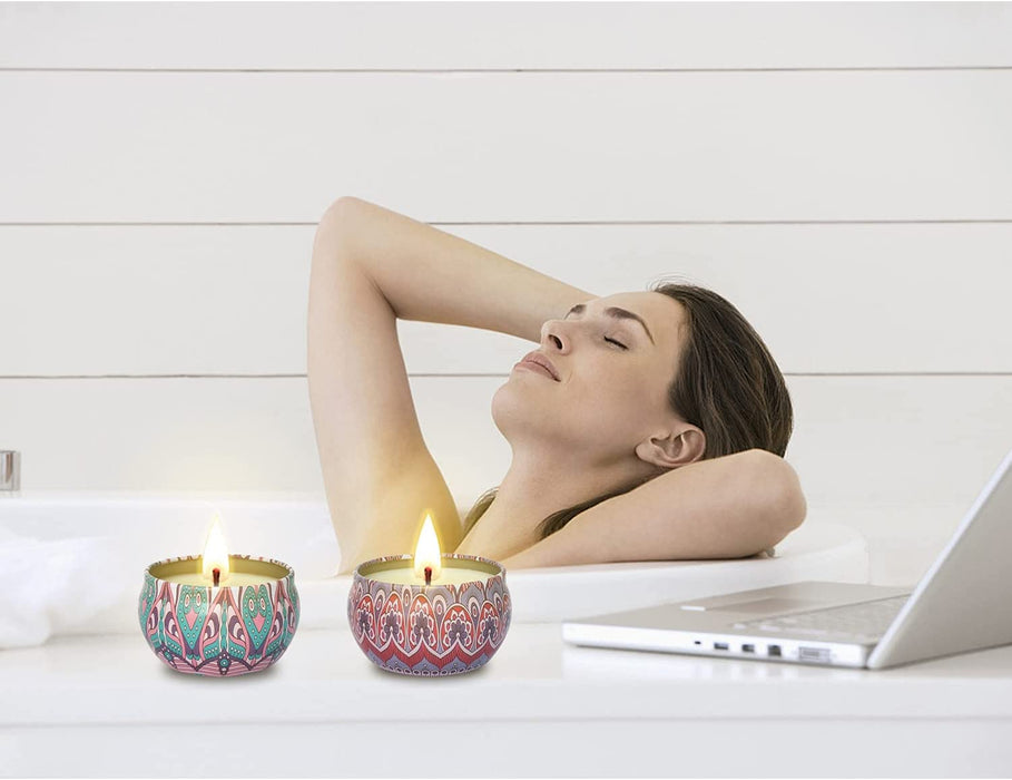 Duftkerzen Set Geschenke für Frauen Mama Weihnachten, 12 Stück 2.5 Oz Sojawachs Duft Kerzen Geschenkset mit 12 Personalisierte Aromen 