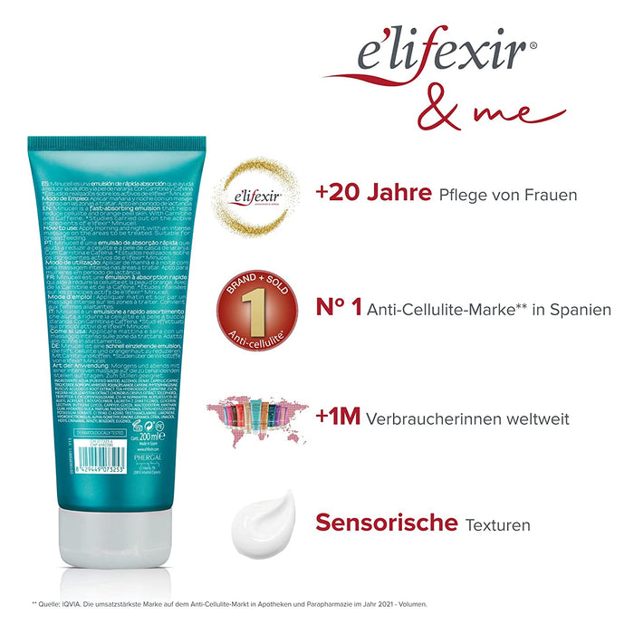 Anti-Cellulite-Creme Reduzierung, Strafft und umbaut Body Contour, Reduziert Cellulite und Orangenhaut Mehrfarbig, 200 ml