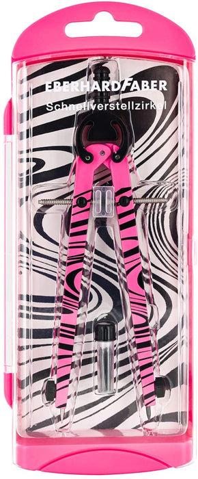 Eberhard Faber - Schnellverstellzirkel im Etui, Zirkel neon Pink 