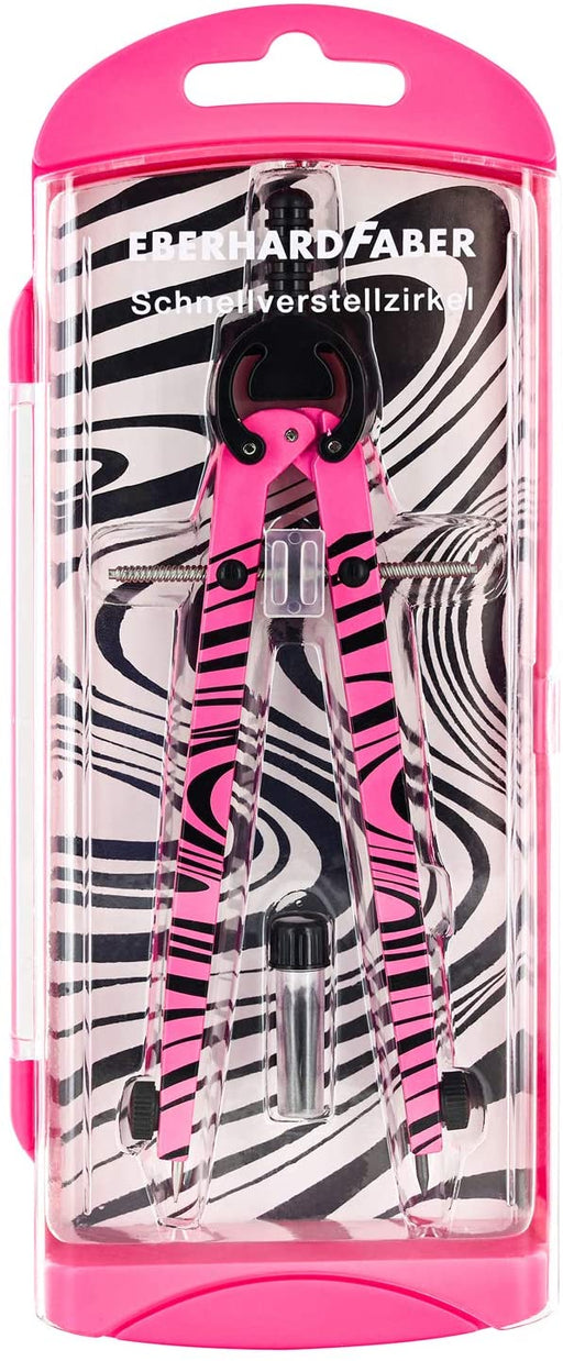 Eberhard Faber - Schnellverstellzirkel im Etui, Zirkel neon Pink 